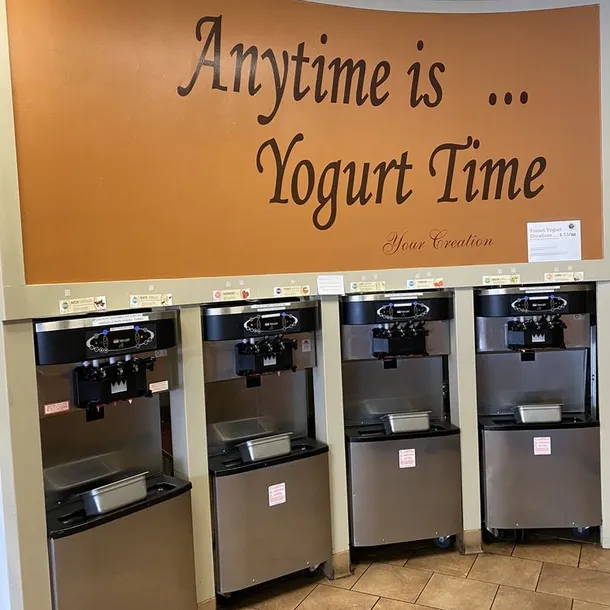 Self-serve frozen yogurt machines
