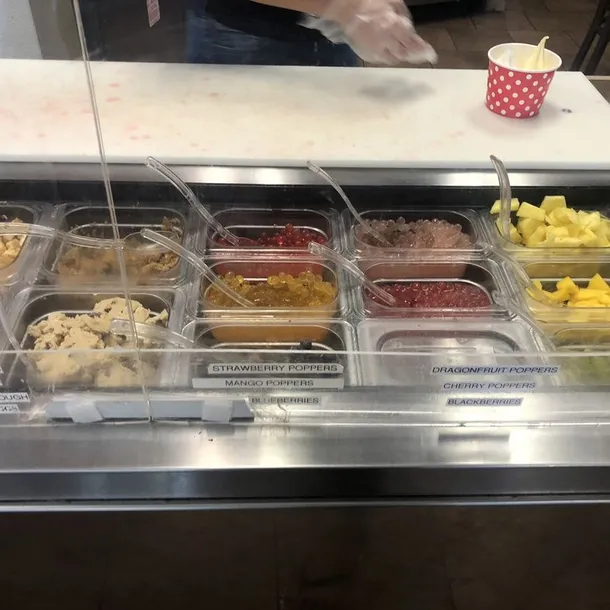 Fresh fruit and topping bar